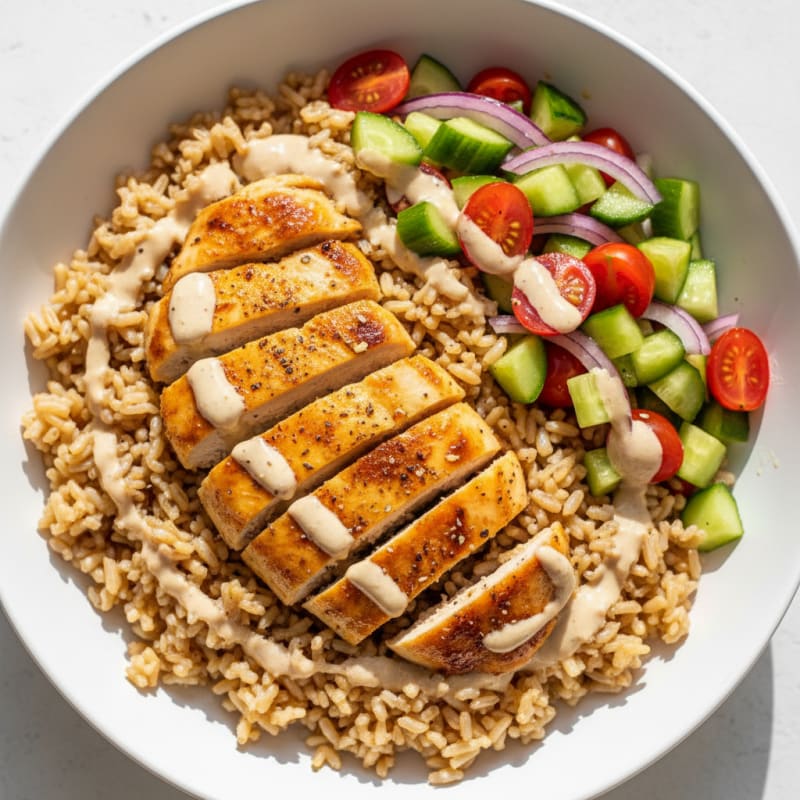 Chicken Shawarma Rice Bowl