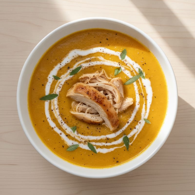 Roasted Pumpkin and Sage Soup