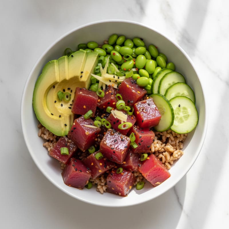 Hawaiian Ahi Tuna Poke Bowl