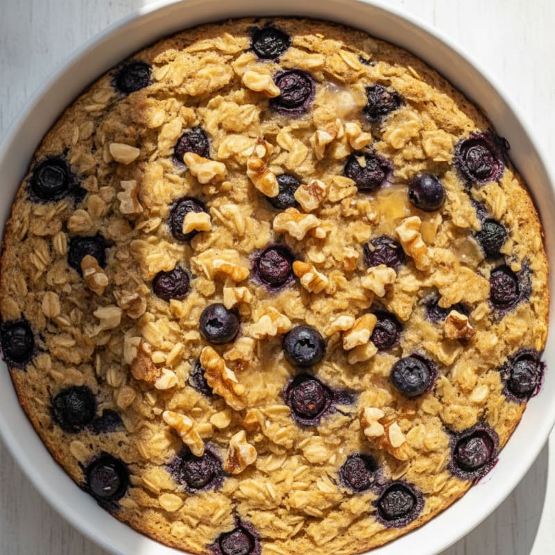 Blueberry Banana Baked Oatmeal