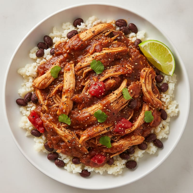 Mexican Shredded Chicken with Adobo Sauce