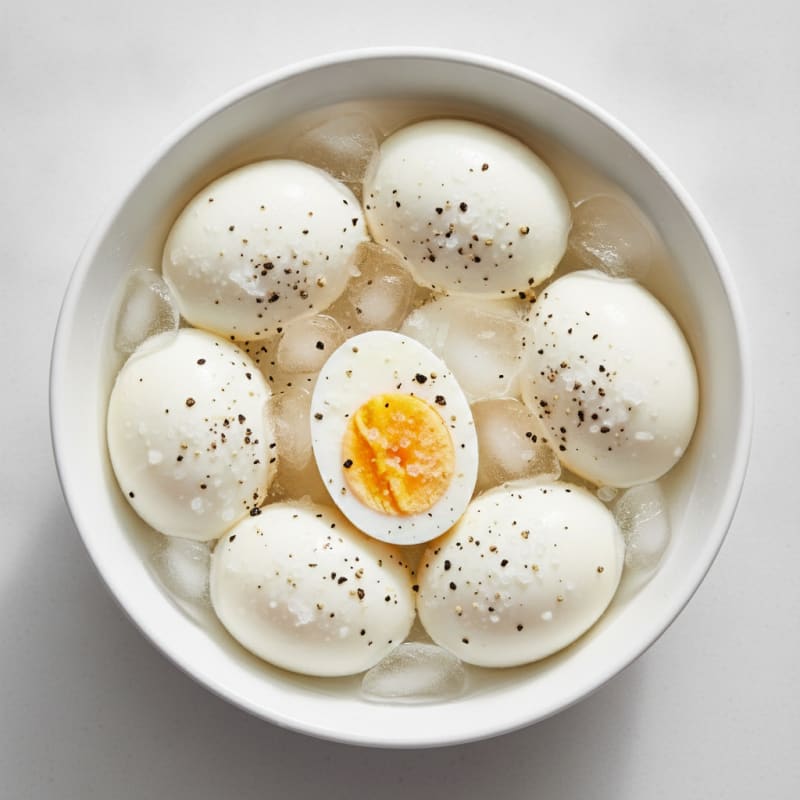Simple White Hard-Boiled Eggs