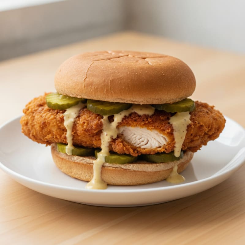 Buttermilk Fried Chicken Sandwich with Pickles