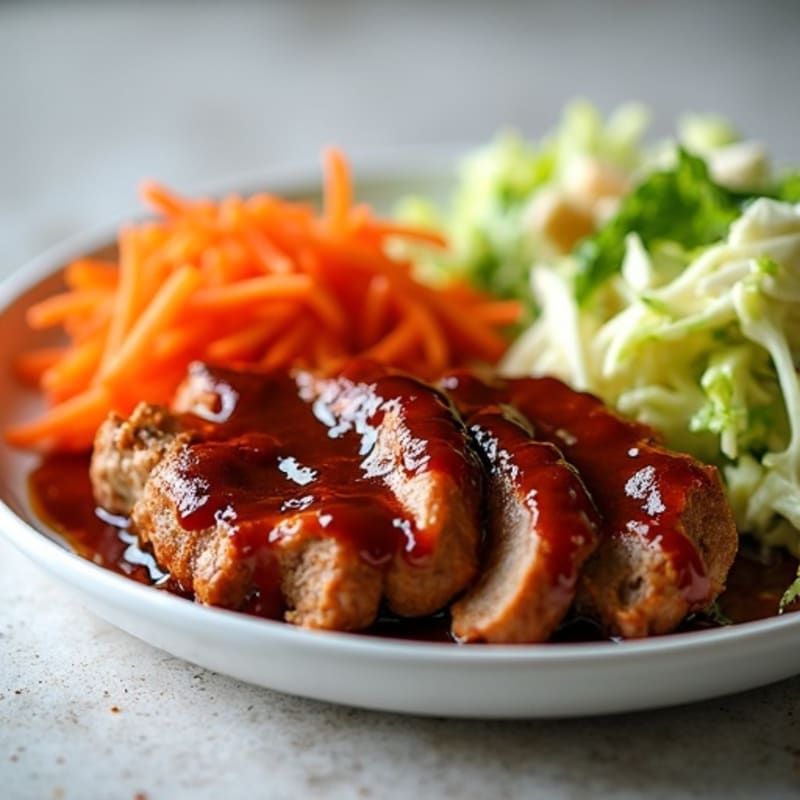 Lean BBQ Pulled Pork with Crunchy Slaw