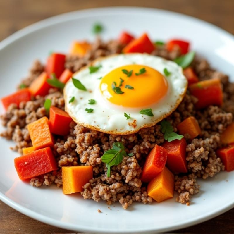 Ground Turkey and Sweet Potato Hash