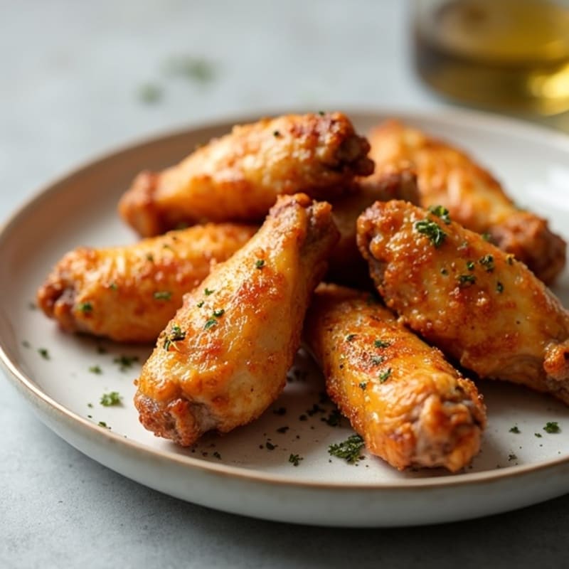Crispy Baked Garlic-Herb Wings