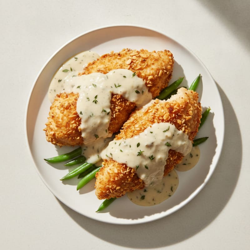 Buttermilk Fried Chicken with Creamy Gravy