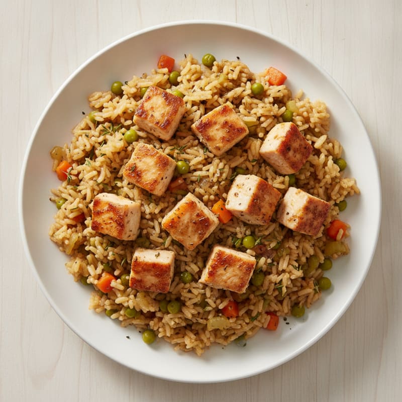 Savory Chicken and Brown Rice Pilaf