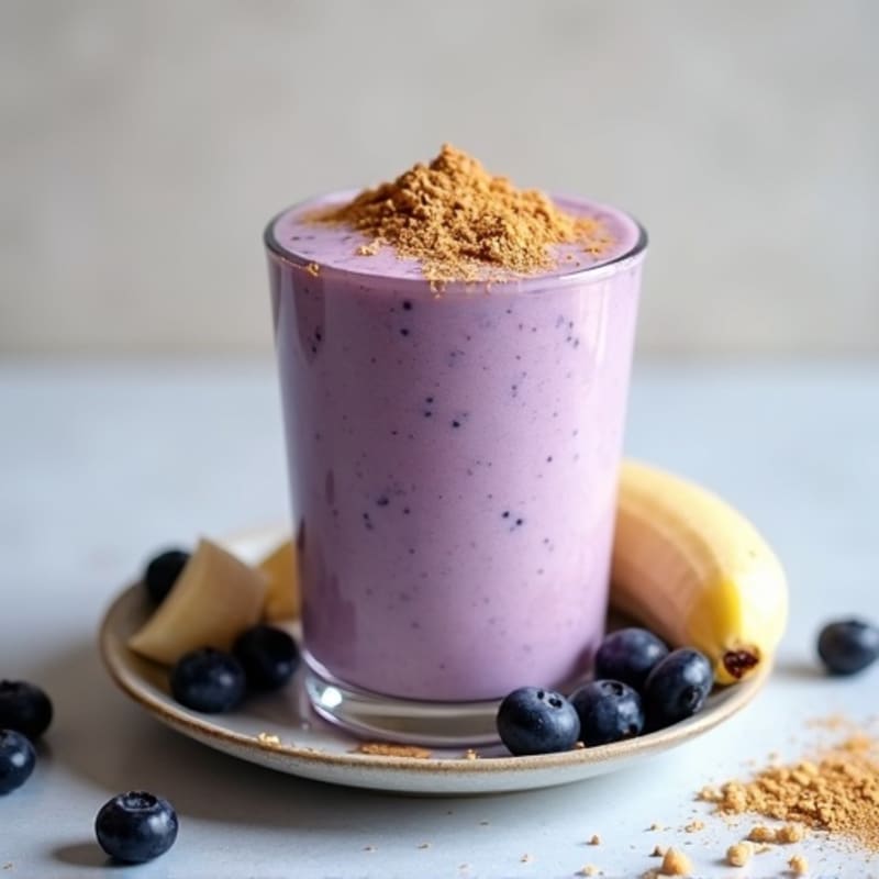 Creamy Protein-Packed Blueberry Vanilla Smoothie