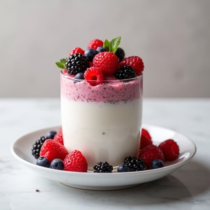 Creamy Greek Yogurt Protein Parfait with Mixed Berries