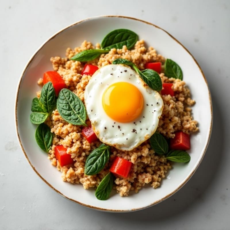 Lean Ground Turkey and Veggie Scramble