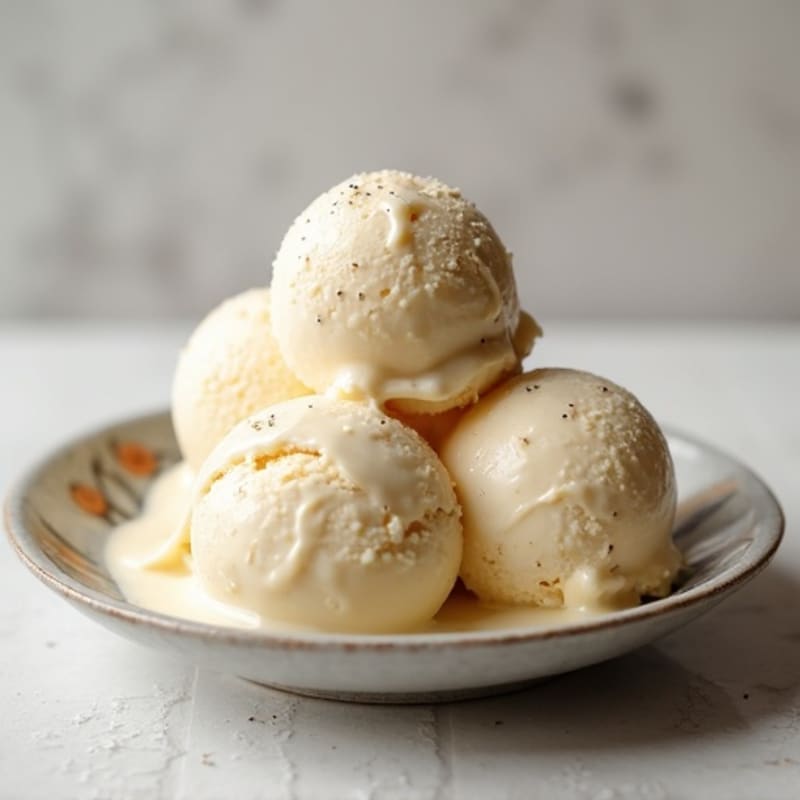 High-Protein Vanilla Ice Cream with Greek Yogurt