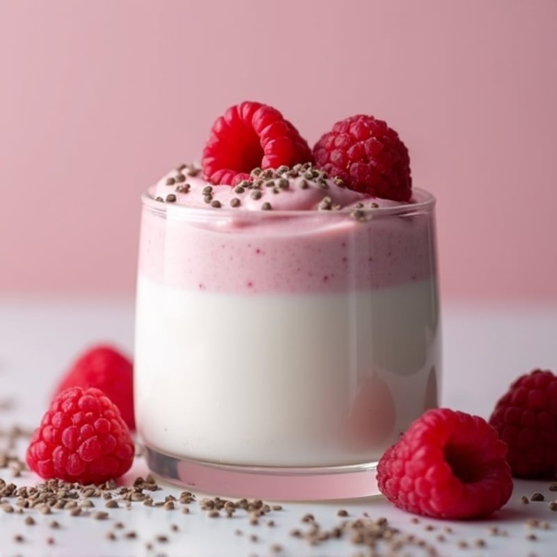 Protein-Packed Greek Yogurt Raspberry Mousse