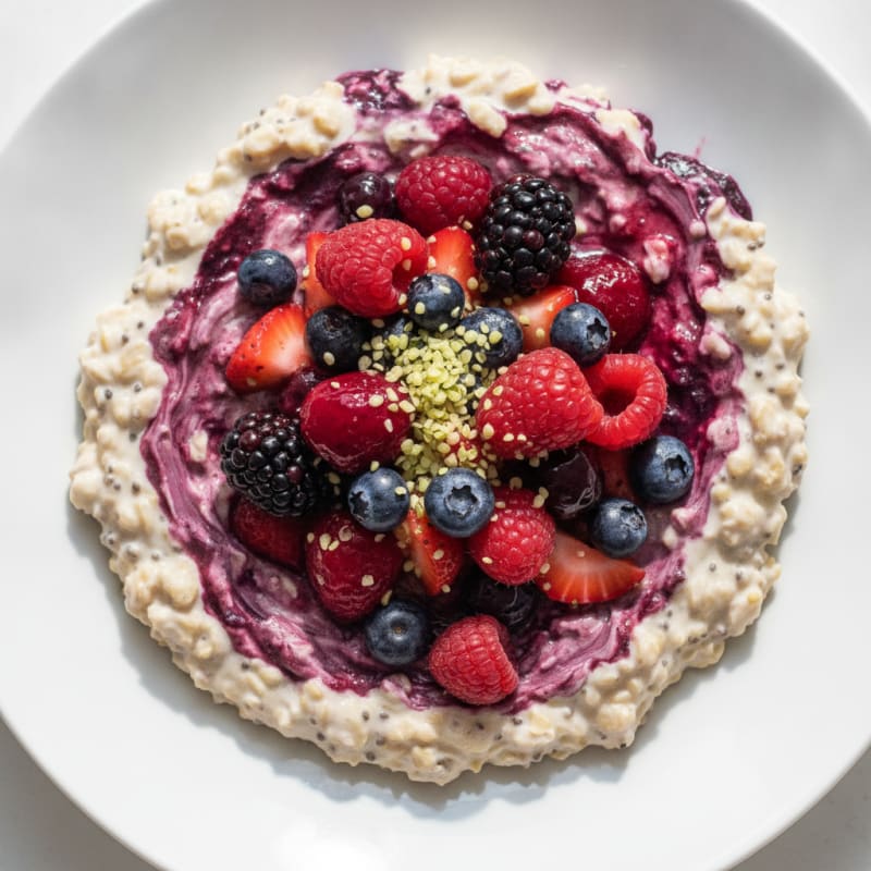 Creamy Berry Overnight Oats
