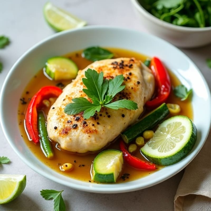 Chicken and Vegetable Coconut Green Simmer