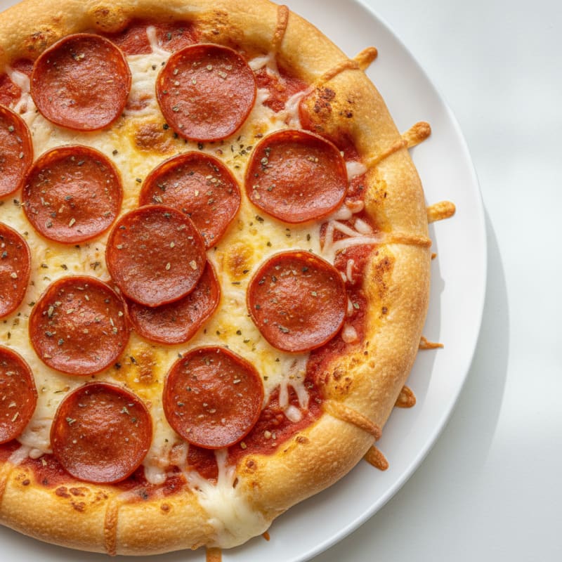 Pepperoni Stuffed Crust Pizza