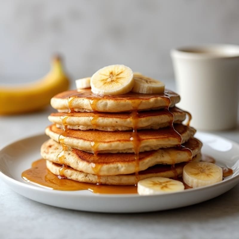 Caramelized Banana Protein Pancakes