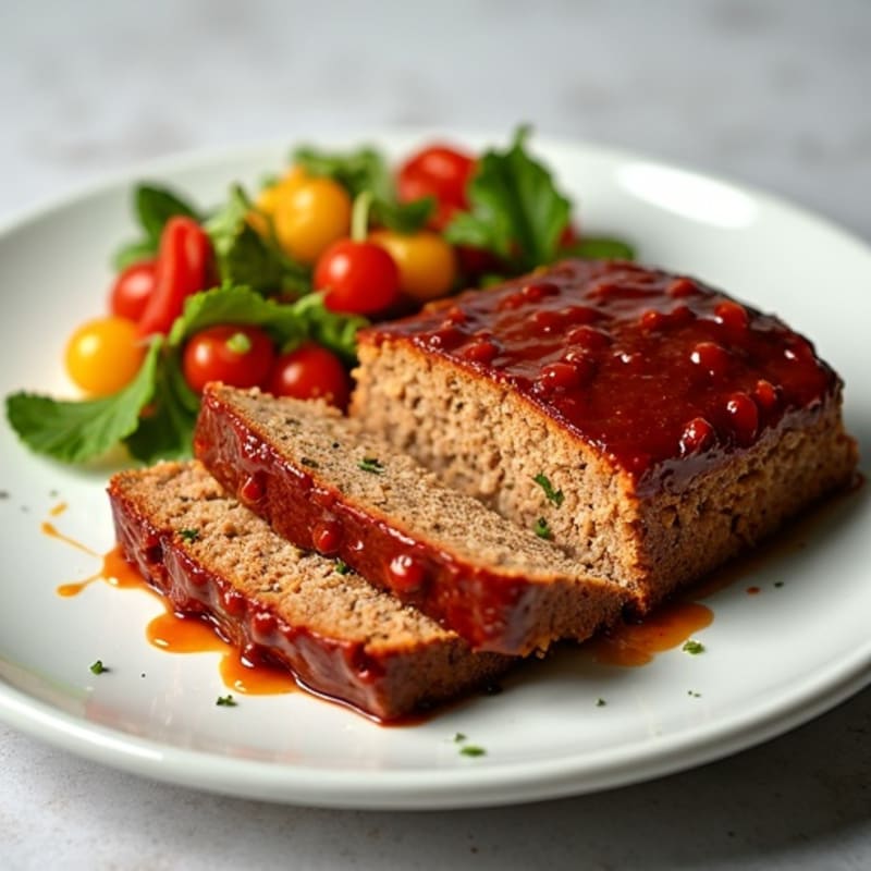 Healthy BBQ Bacon Meatloaf