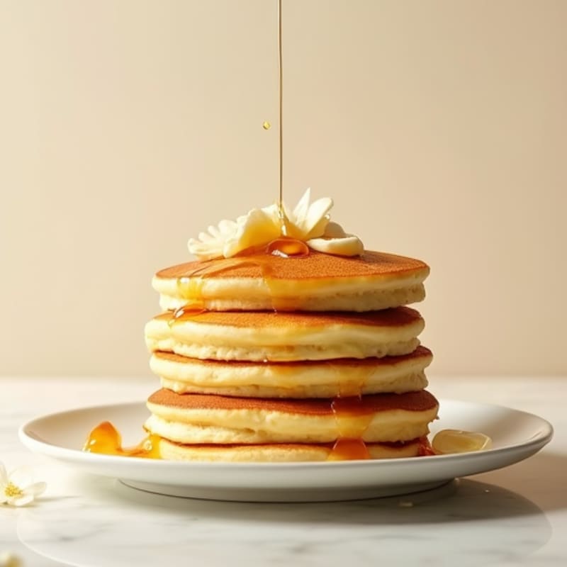 Fluffy Vanilla Protein Pancakes