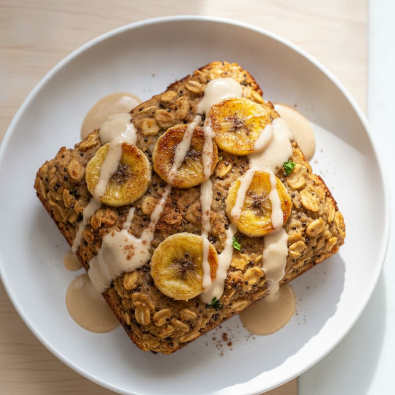 Banana Chia Baked Oats