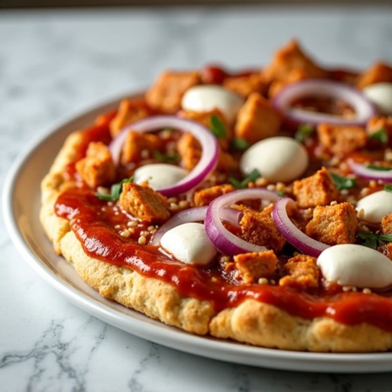 High-Protein BBQ Chicken Pizza