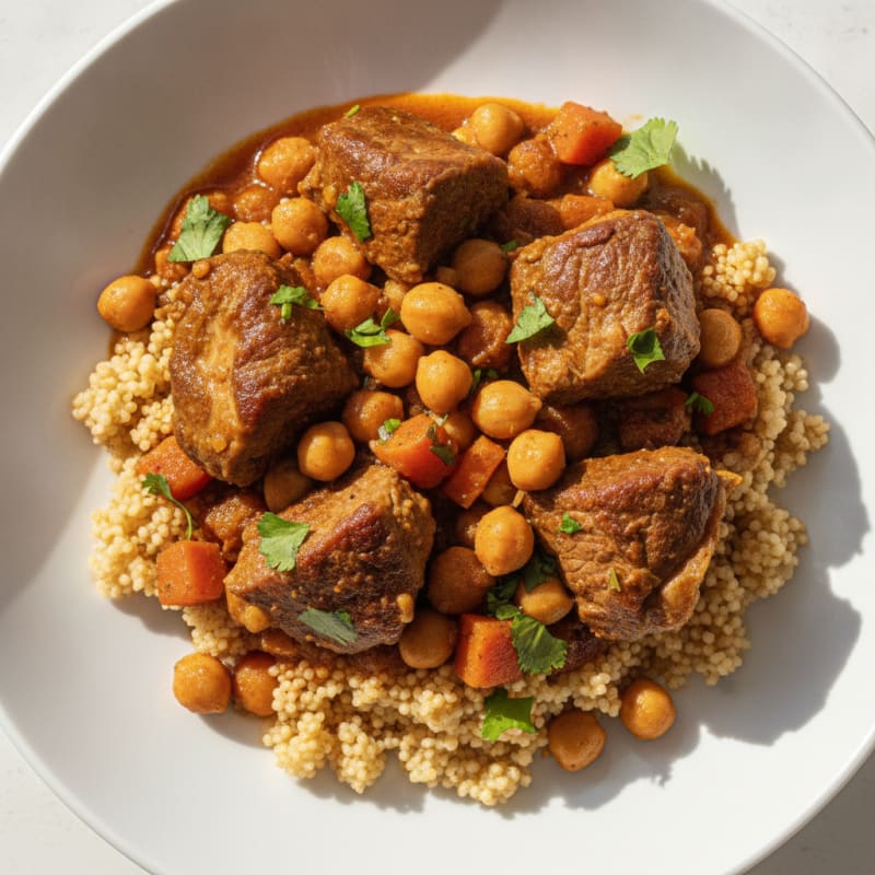 Moroccan Lamb Tagine with Couscous