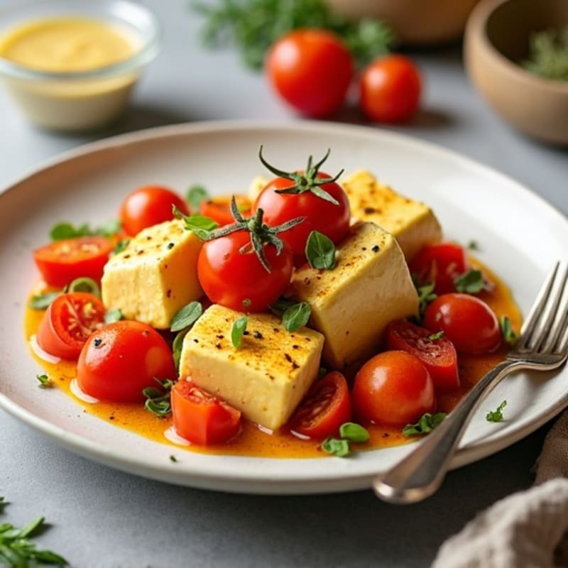 Creamy Spiced Paneer with Fresh Tomatoes