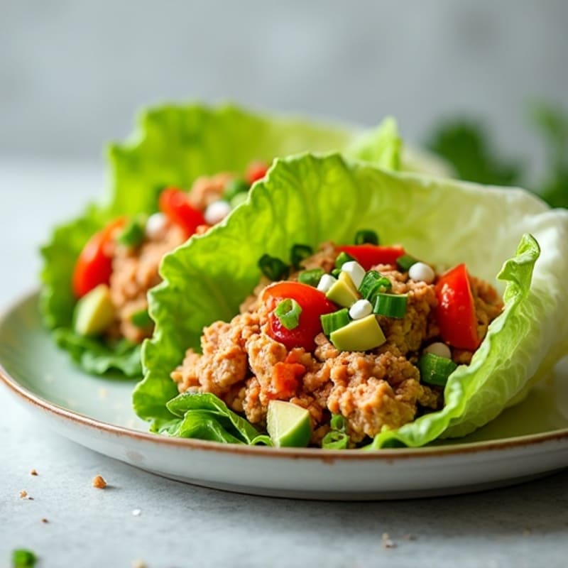 Fresh Spicy Tuna Lettuce Wraps
