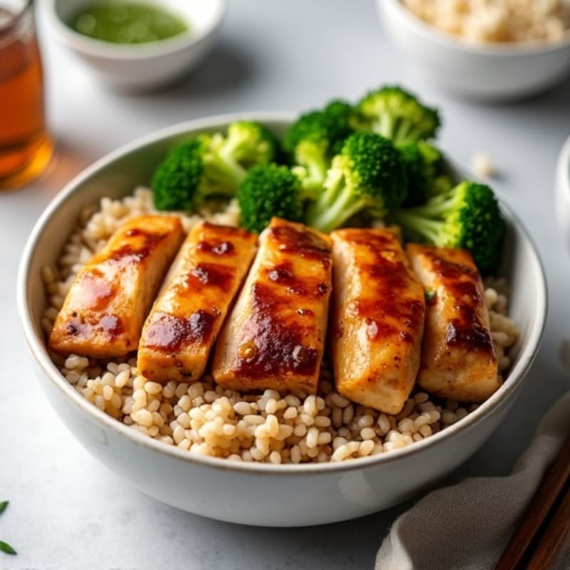 Ginger-Garlic Glazed Teriyaki Chicken Bowl