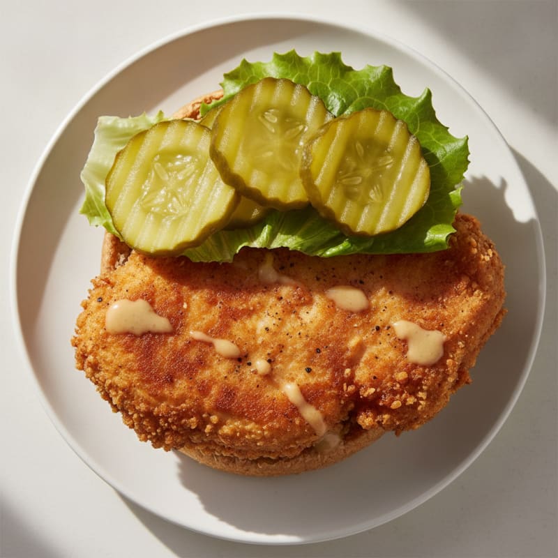 Buttermilk Fried Chicken Sandwich with Pickles