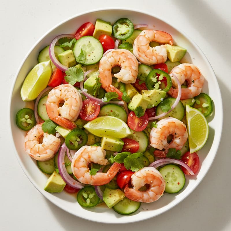Zesty Chili-Lime Shrimp Ceviche with Avocado