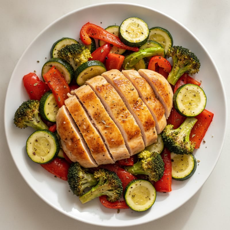 Chicken and Roasted Vegetable Medley