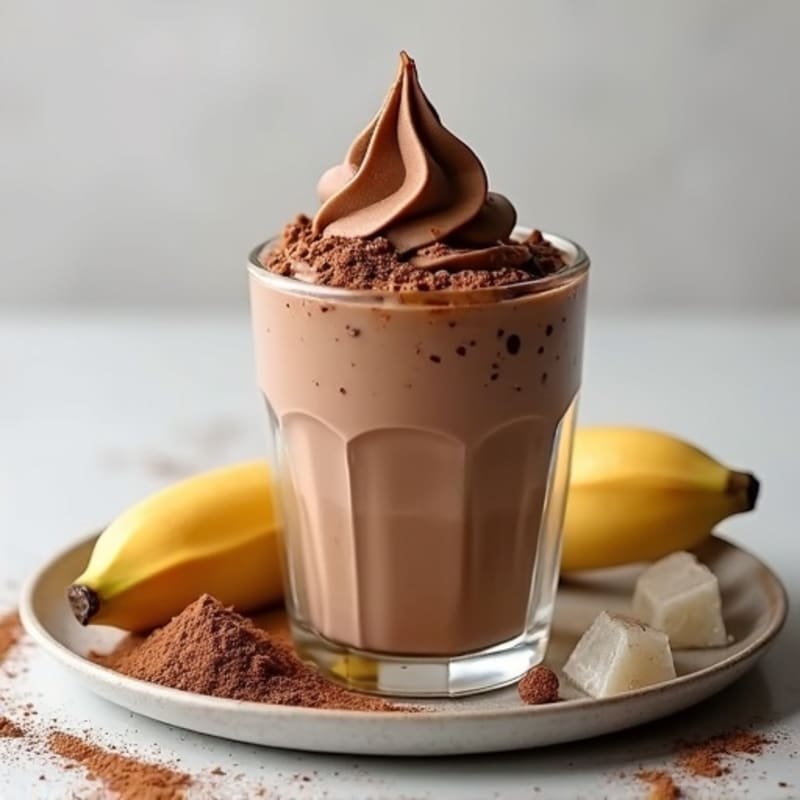 Protein-Packed Chocolate Almond Nice Cream
