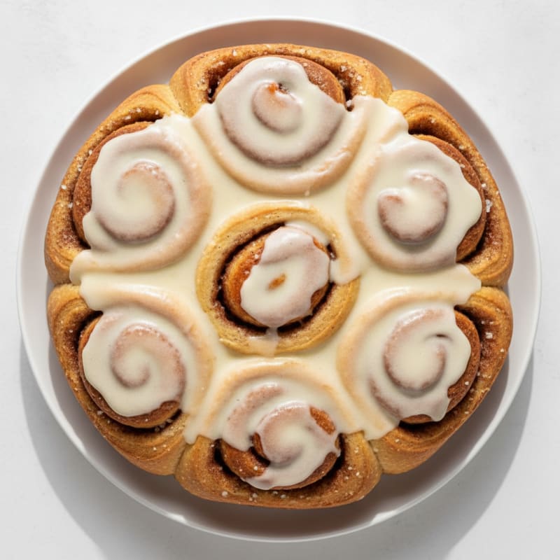 Warm Cinnamon Swirl Rolls with Cream Cheese Glaze