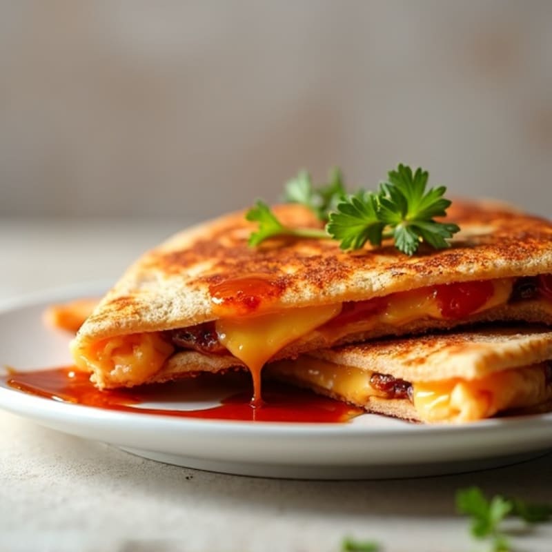 Crispy BBQ Chicken Quesadilla