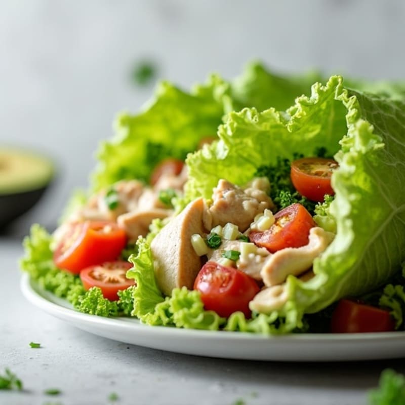 Creamy Avocado Turkey Lettuce Wrap