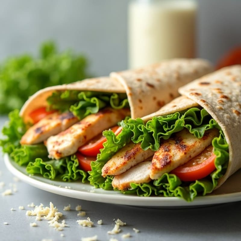 Lean Grilled Chicken Caesar Wrap