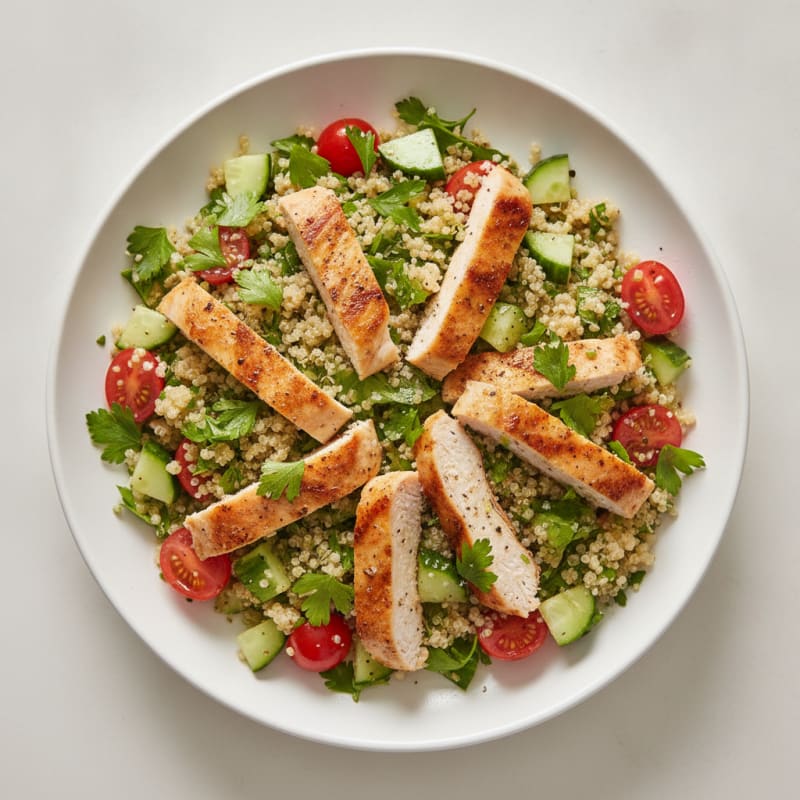 Lemon Herb Chicken and Quinoa Salad