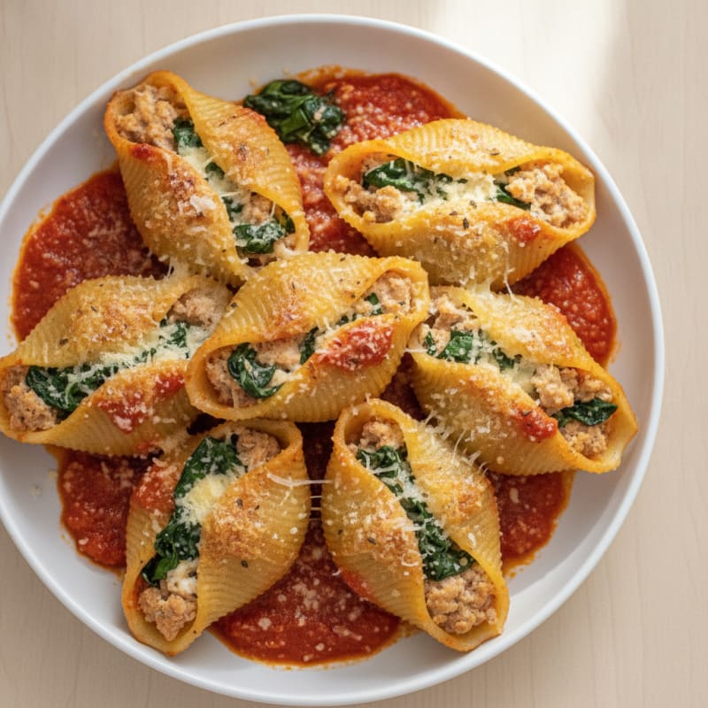 Spinach & Ricotta Stuffed Shells