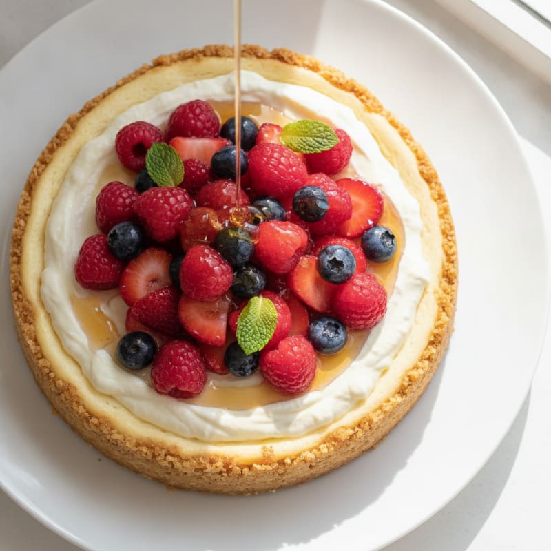 Creamy Greek Yogurt Protein Cheesecake