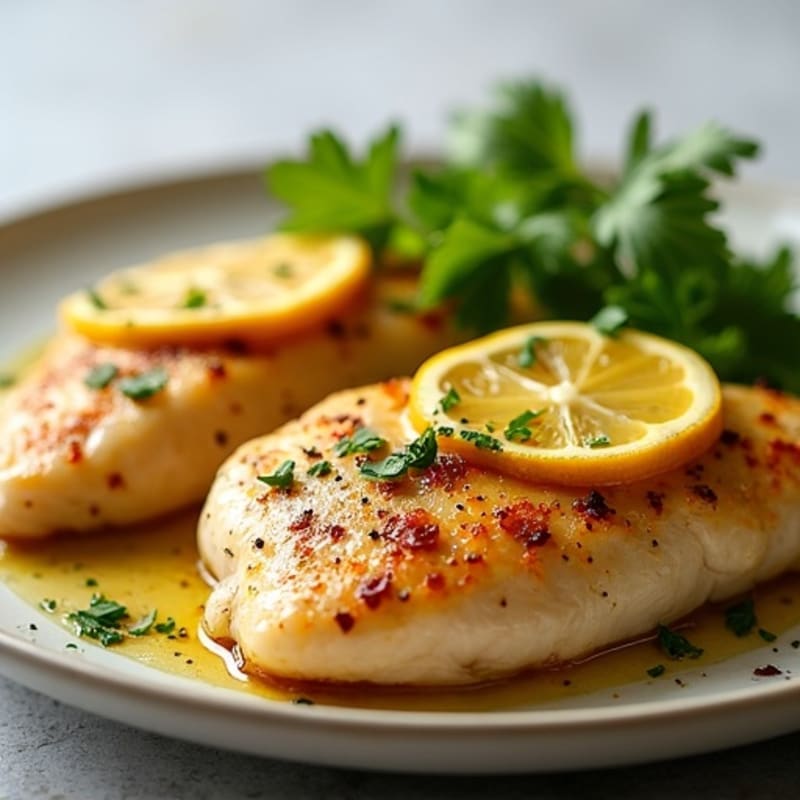Quick Pan-Seared Lemon Garlic Chicken