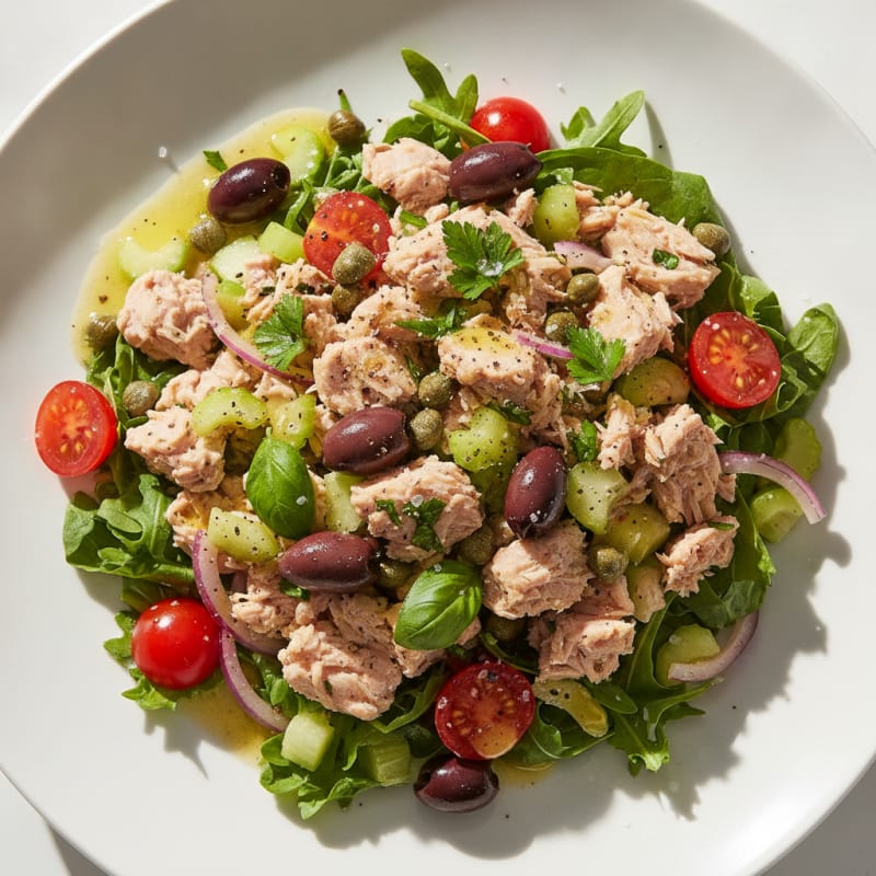 Mediterranean Tuna Salad with Capers