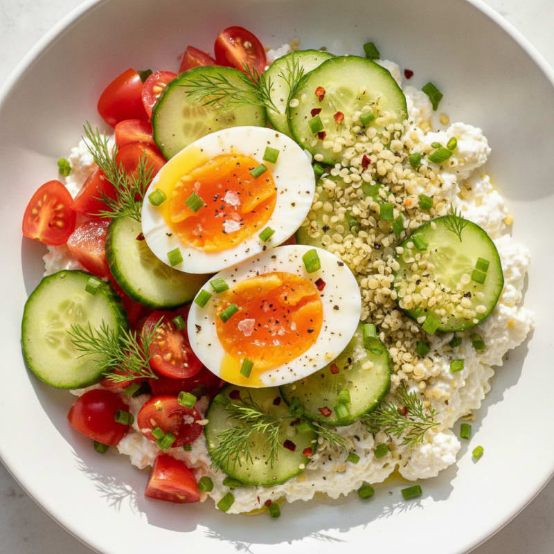Savory Herb Cottage Cheese Bowl