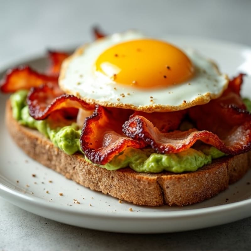 Crispy Bacon and Creamy Avocado Whole Grain Sandwich
