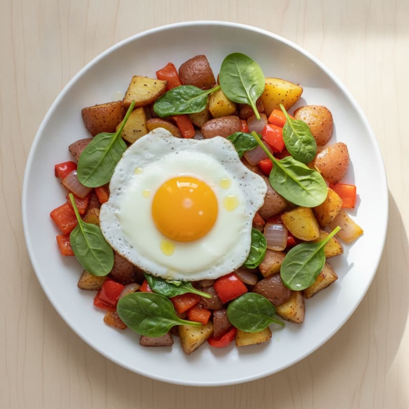 Egg and Roasted Potato Veggie Hash