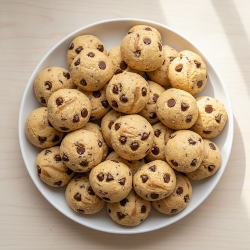 No-Bake Chocolate Chip Cookie Dough Bites