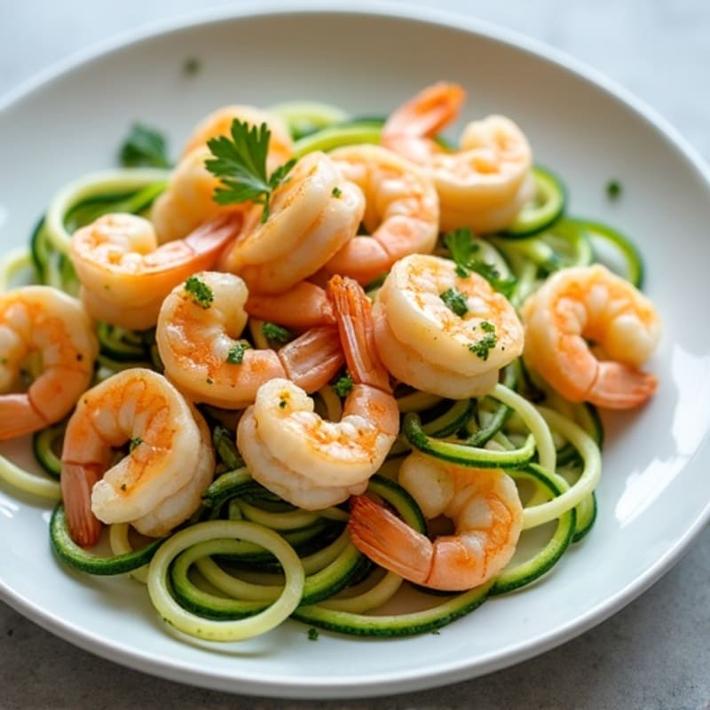 Healthy Lemon Garlic Shrimp Scampi