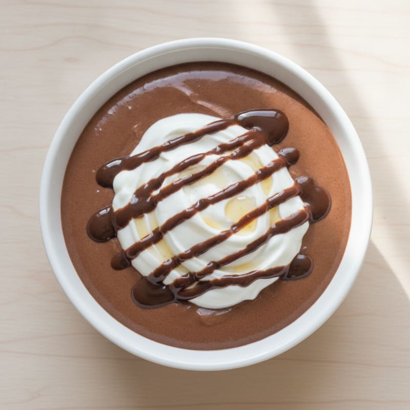 Silky Chocolate Protein Pudding with Greek Yogurt