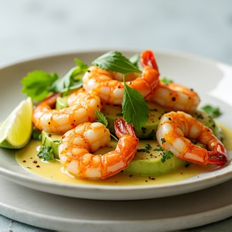 Fresh Zesty Lime Shrimp with Creamy Avocado