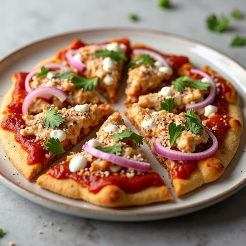 Crispy Whole Wheat Chicken BBQ Ranch Pizza